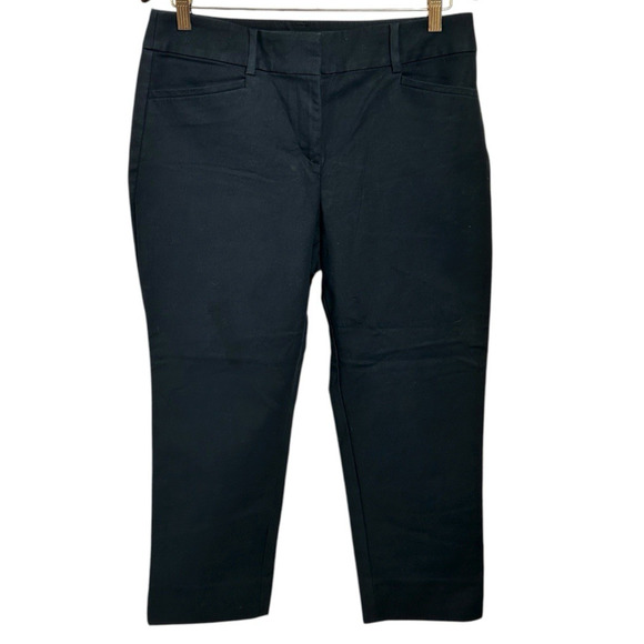 LOFT Julie The Riviera Black Pant Sz 10 Petite Straight Leg 22" Inseam Career - Picture 5 of 7